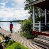 Финское озеро и коттедж